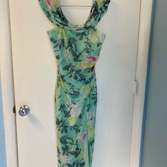 NWT ML Monique Lhuillier Allie Off the Shoulder Dress Size 8 - Picture 3 of 13